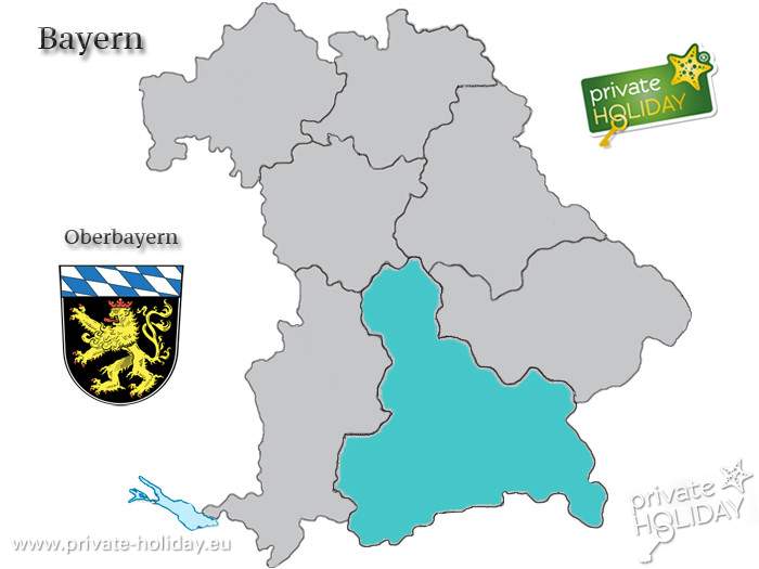 Bildergalerie & Lage von Oberbayern auf Bayern